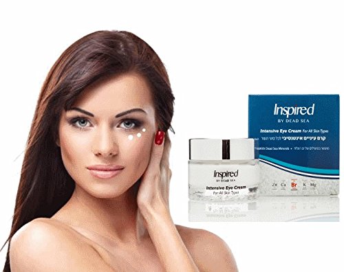 Inspired by Dead Sea Intensive Eye Contour Premier Anti Aging Cream Hyaluronic Acid Peptides Diminishes Dark Circles Bags Puffiness Crows Feet Wrinkles Sagging Skin Under Eye Salon Size 50ml/1.7fl.oz