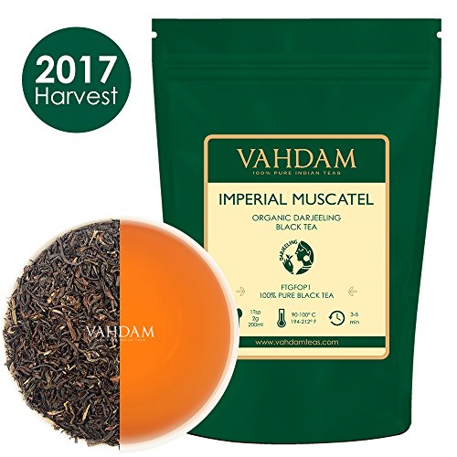 2017 Harvest Second Flush,​Imperial Muscatel Darjeeling Tea Leaves (50 Cups) 3.53oz - Bodied, Aromatic & Rich,Second Flush Harvest, 100% Pure Unblended Darjeeling Tea,Grown & Shipped Direct from India