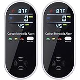 KH Alert 3 in 1 Carbon Monoxide Detector, Portable Carbon Monoxide Detectors for Travel, Plug in Carbon Monoxide Detector wit