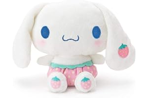 MAIKERRY Kawaii Cinnamoroll Plush Doll 8", kuruomi My Melo Anime Plush Figure Toy, Strawberry Stuffed Animal Pillow, Perfect Cartoon Theme Party Favor for Girls Children Fans, Valentine's Day Easter Gifts