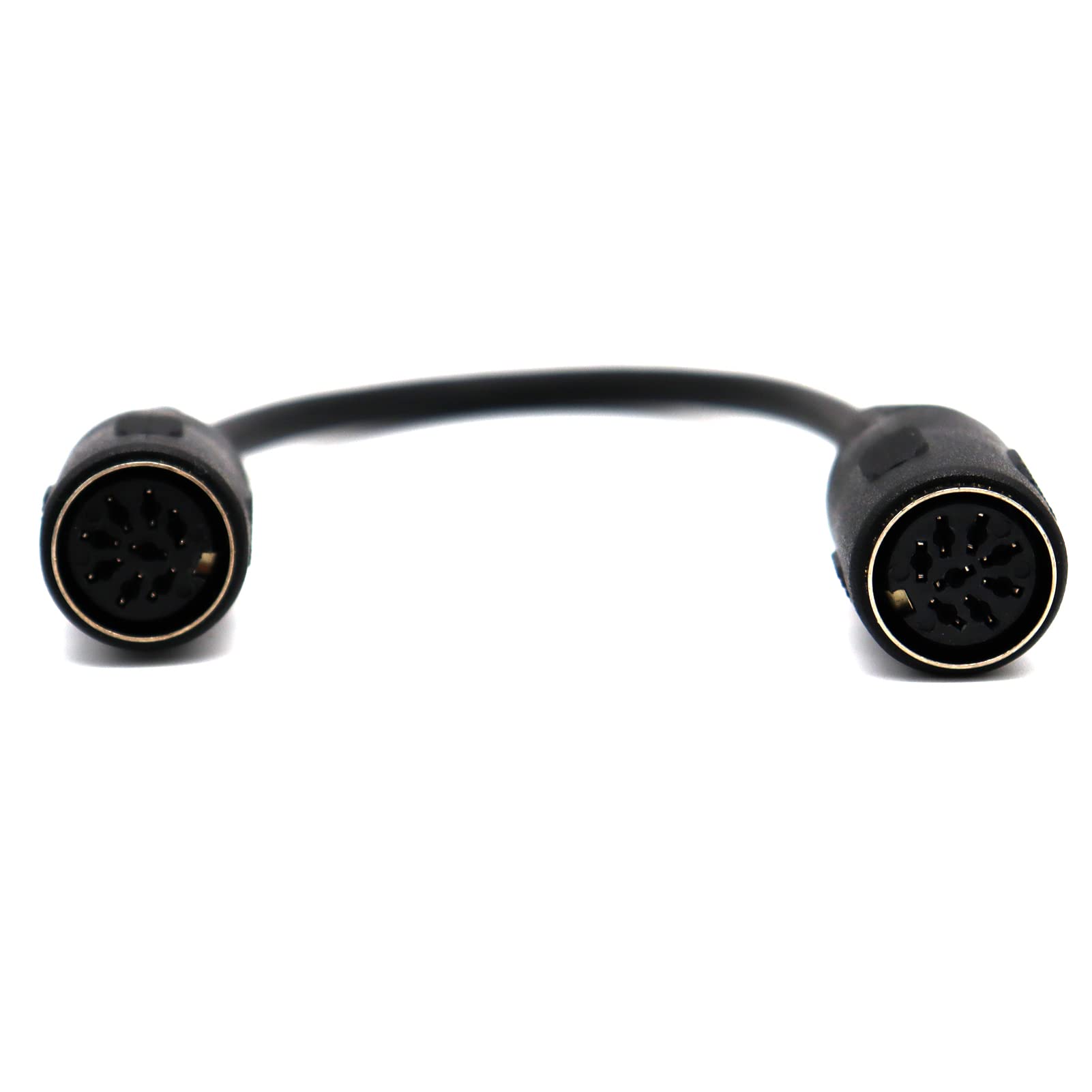 AWADUO MIDI 8 Pin Din Cable, Big 8 Pin Din Female to Female Adapter Speaker Audio Cable Extension Cord for Car/Computer/Connector(0.2m/0.66FT)