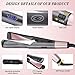 LIUMY Professional Salon Hair Straightener and Curler 2 in 1, Tourmaline Ceramic Twisted Flat Iron, with LCD Digital Display, Adjustable Temp and Auto Shut-Off, Suitable for All Hair Quality. (black)thumb 4