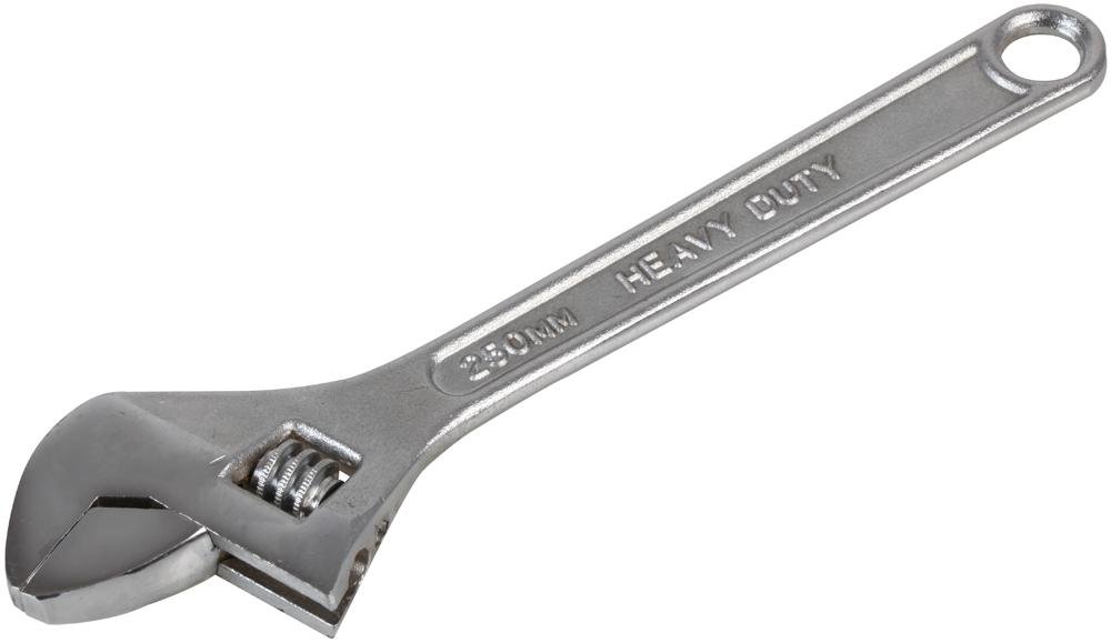 Duratool D03105 10 inch Chrome Finish Adjustable Spanner