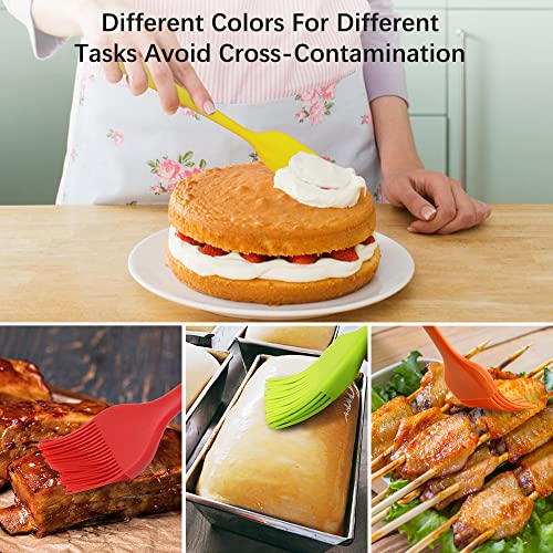 REIDEA Pastry Brush Set for Cooking, Baking & Basting, Small Silicone