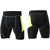 lifruious 2mm Neoprene Shorts Men Wetsuit Pants for Water Sports Neoprene Shorts for Men
