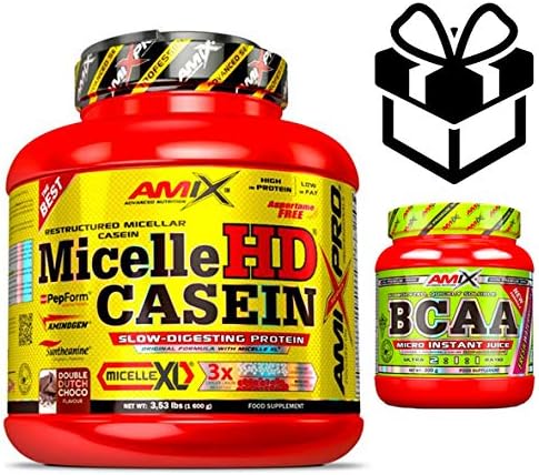 amixpro Micelle HD Casein 1600 gr Vanilla + BCAA Flash + Mixer