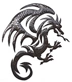Dragon Metal Wall Hanging Artwork, Unique Original Art from Haiti, 20.5