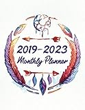 2019 - 2023 Monthly Planner: Native American Boho Five Year Calendar Planner and Notebook 8.5x11 144 Pages by 