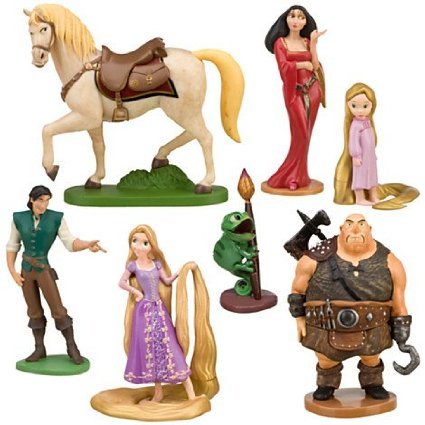 Disney tangled rapunzel figure play set -- 7-pc.
