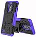 Yiakeng Compatible for LG Zone 4 Case,LG Aristo 2/3, LG Phoenix 4, LG Tribute Empire/Tribute Dynasty,LG Fortune 2,LG Risio 3,Wallet Hard Protective Flip Phone Cases with A Kickstand (Purple)