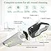 HOKEKI Handheld Vacuum Cleaner Cordless with Powerful Suction 8KPA, 2200mAh Lithium Battery & Stainless Steel Filter for Home and Car Cleaning,Wet Dry Lightweight Hand Vac
