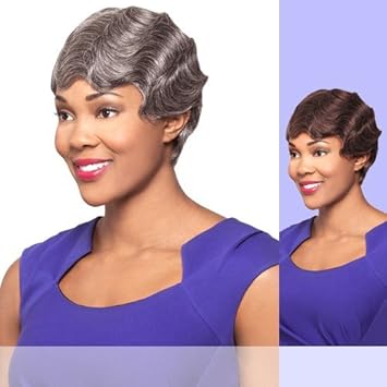 H H Nancy Foxy Silver Human Hair Full Wig In 2 Amazon In Beauty