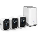eufy security eufyCam S300(eufyCam 3C)3-Cam Kit, Security Camera Outdoor Wireless, 4K Camera, Expandable Local Storage, Face Recognition AI, Spotlight, Color Night Vision, 2.4GHz Wi-Fi, No Monthly Fee