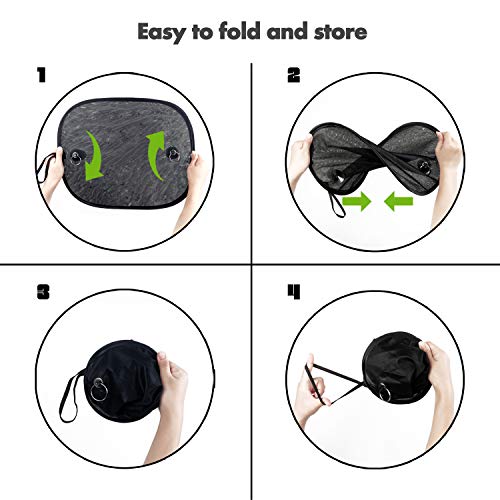 image for Relarr Car Shade for Window Interior Screen Double-Layer Mesh Sun Bloc