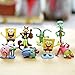 DeQian 8pcs Spongebob Figures, Cake Topper,Figure Action Set, Squidward Plankton Patrick Sandy Gary