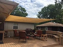 Artpuch Sun Shade Sail Canopy 10'x10'x10' Sand