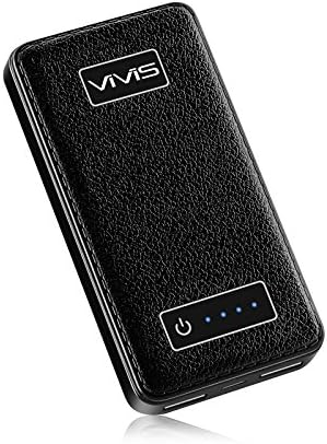 Power Bank 10000mAh,Portable Charger Smallest and Lightest,VIVIS Li-Polymer External Battery Pack with 2 USB Ports 3A Output for iPhone, iPad, Samsung Galaxy, Tablet and More