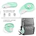 Eobeo Small Pocket Personal Fan Mini Size with 2-Speed Portable Hand Held Electric Cooling for Women Kids Home Office Outdoor Travel Camping Makeup USB Rechargeable Battery Operated (Fashion Green)