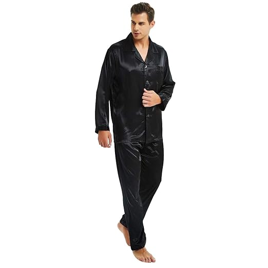 Herren Seide Schlafanzug Pyjama Homewear S~4XL Plus-Größe