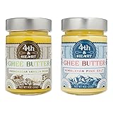 4th & Heart Grass-Fed Ghee Butter Variety Pack of 2, Each 9 Ounce