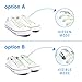 Xpand No Tie Shoelaces System with Reflective Elastic Laces - Glow in the Dark - One Size Fits All Adult and Kids Shoes