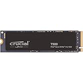 Crucial T500 PCIe Gen4 NVMe 4TB SSD, Up to 7,000MB/s, TLC NAND, Laptop & Desktop (PC) Compatible, for Creatives and Gamers, S