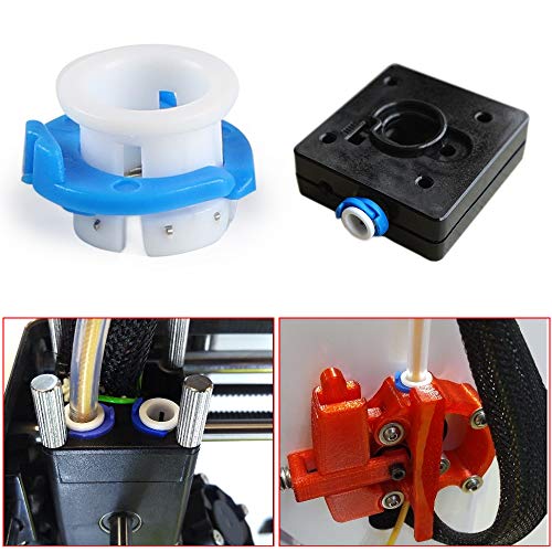 BCZAMD White Bowden Tube Clamp Blue Pipe Horse Clip Fixed 6mm for Ultimaker 3D Printers Parts Shoe Coupling Collet Parts Accessories - Thumbnail 5