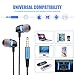 Earbuds Earphones with Microphone Noise Cancelling Heave Bass in-Ear Headphones Ear Buds with High Resolution and Built-in Mic, Volume Control Sport Wired Earbud for Smartphones/PC/Tablet