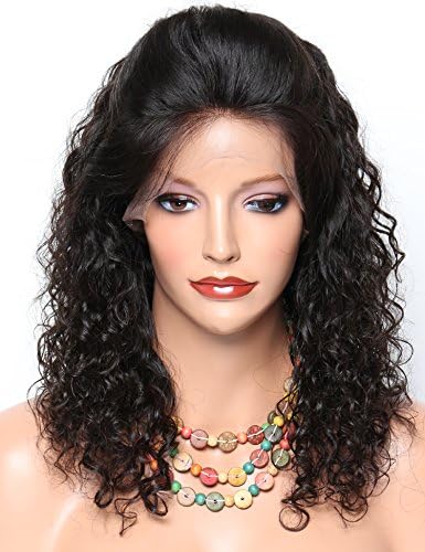 VVHair Lace Front Wigs Human Hair with Baby Hair For African American Black Women Curly Malaysian Hair Wigs 12 Inch Medium Cap Size