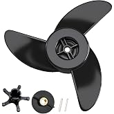 SDRZJX 3-Blade Trolling Motor Propeller Compatible with Motorguide Machete III Trolling Motor - 3.5" Hub Small Boat Shallow-Water Replacement Drill Power