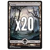 20 Amonkhet Swamp #252 Magic the Gathering Basic FULL ART Land Lot
