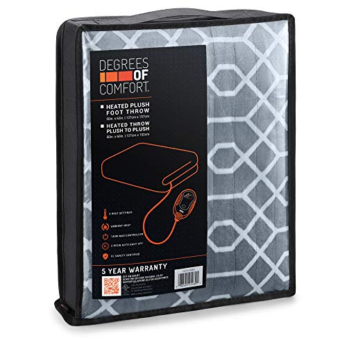 Degrees Of Comfort Heated Blanket Electric Lap Blankets and Throws
