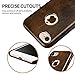 iPhone 7 Leather Case, ALYEE Ultra Thin Real Genuine Leather Protective iPhone 7 Cases Cover for iPhone7 4.7 inch(Coffee)