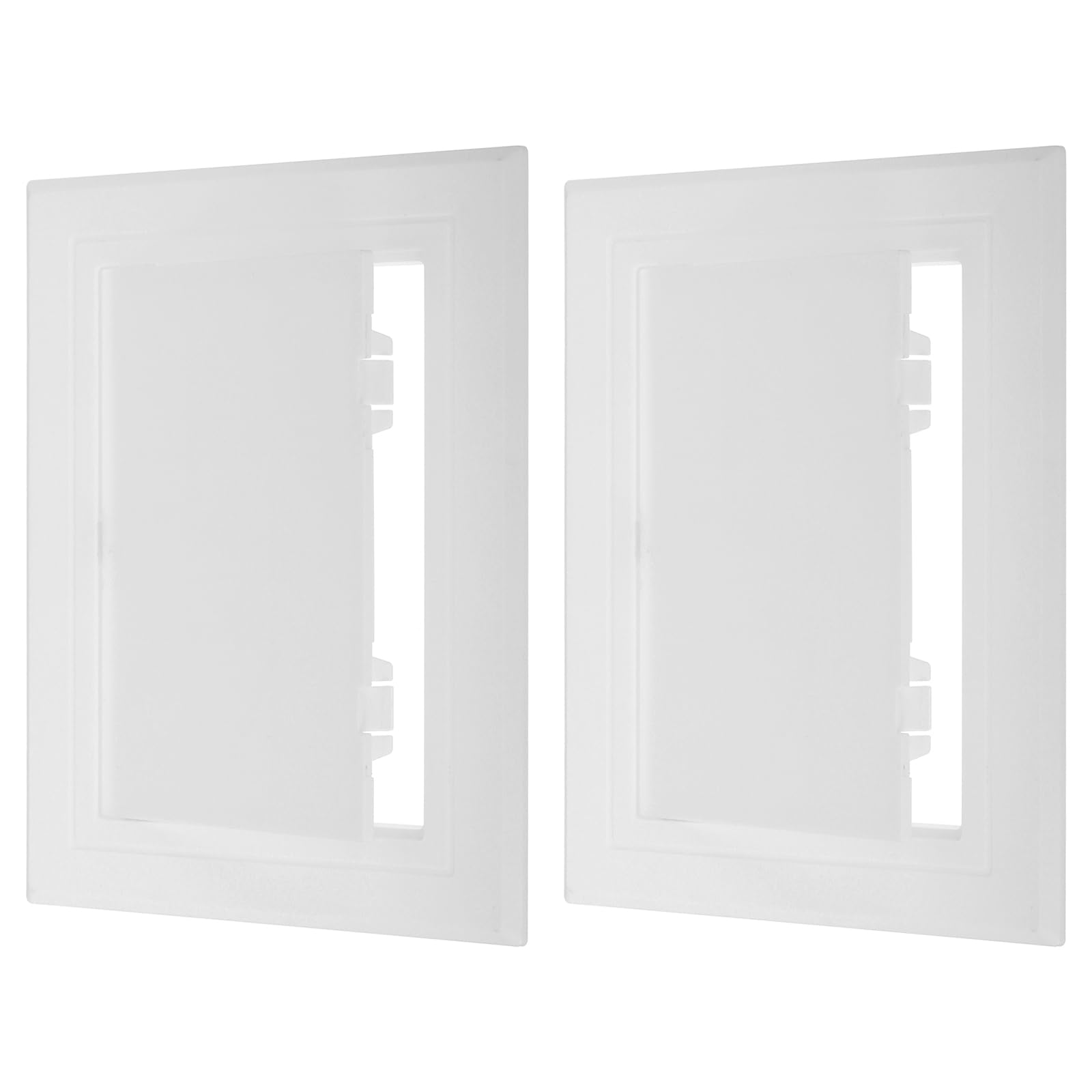 PATIKIL 5x5 inch(135x135mm) Removable Hinged Access Panel, 2 Pcs ABS Plumbing Access Doors Easy Wall Hole Cover for Drywall Plumbing Electrical Cables Wiring, White