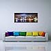sechars - New York City Wall Art Manhattan Skyline Panorama on Cloudy Night Picture Giclee Art Print Modern Home Office Wall Decoration