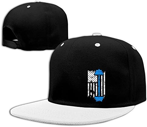 Gym Fitness Weightlifting - American Flag Lifting Adjustable Contrast Color Hip-Hop Baseball Hats Bill Hat One Size