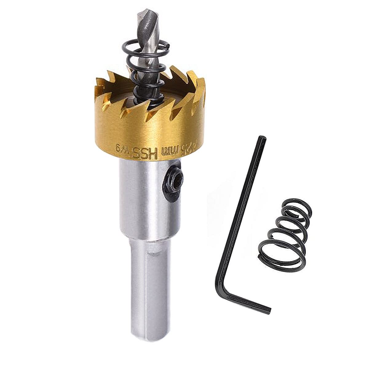 SagaSave 25mm Hole Opener High Speed Drill Bits Metal Hole Cutter, Long Life Hole Saw with Allen Key for Metal Wood Stainless Steel Aluminum, 0.98inch 1PCS