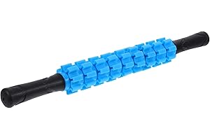 BAZEITFLOW Deep Muscle Relaxation Gear Yoga Stick Blue Massage Roller for Athletes Strength Training and Manual