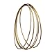 EBOOT 5 Pcs Metal Rings Hoops Macrame Rings for Dream Catcher and Crafts Supplies Gold Floral Wreath Macrame Hoops for Wedding DIY Wall Hanging Craft(5 Inch)