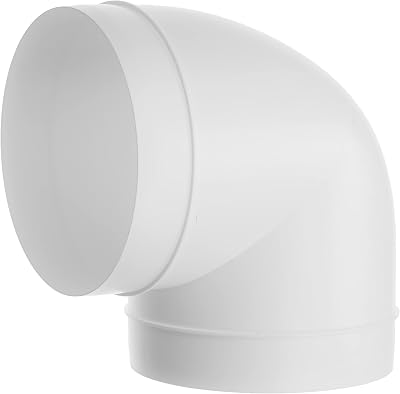 Repa Market 90 Degree 6 inch 150mm Plastic Ducting Elbow Ventilation Connector