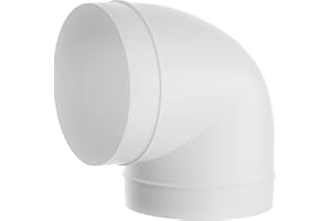 REPA MARKET 5 Inch Ducting Pipe 90 Degree Elbow Hose Ventilation Round Tube Bend Connector 5"