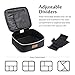 Lifewit Makeup Train Case with Adjustable Dividers Travel Cosmetic Bag Organize Case with Brush Holders Black