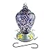 Best Home Products Hummingbird Feeder with Perch - Hand-Blown Glass Feeders | Autumn Impressions (Purple)