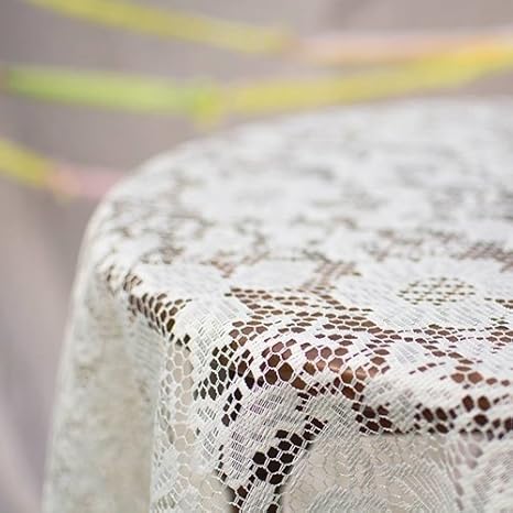 Lace Tablecloth, Round Table Cover 