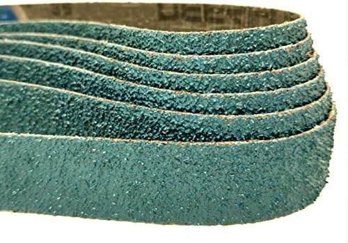 1x30 Knife Makers Coarse Grit EZ Zirconia Abrasive Belts Designed With The Knife Maker in Mind (36 Grit - 6 Pk.)