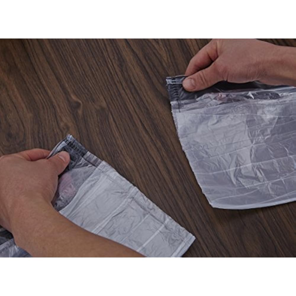 4 Gallon Clear Drawstring Trash Bag Garbage Can Liner 90 Bags 4 Gallon