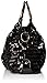 MG Collection Sequin Patent Evening Purse, Black