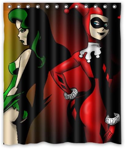 Poison Ivy Harley Quinn Custom Shower Curtain Amazon Ca Home