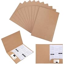 Pastas Apresentação Henoyso - 50 Unidades 10x23cm Com Porta-Cartões