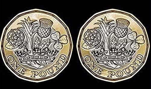 QUICK PICK MAGIC Double Tailed New 12 Sided Pound - Tails On Both Sides - Double Sided Coin Trick, Silver, 23.43 mm x 23.43 mm x 2.8 mm